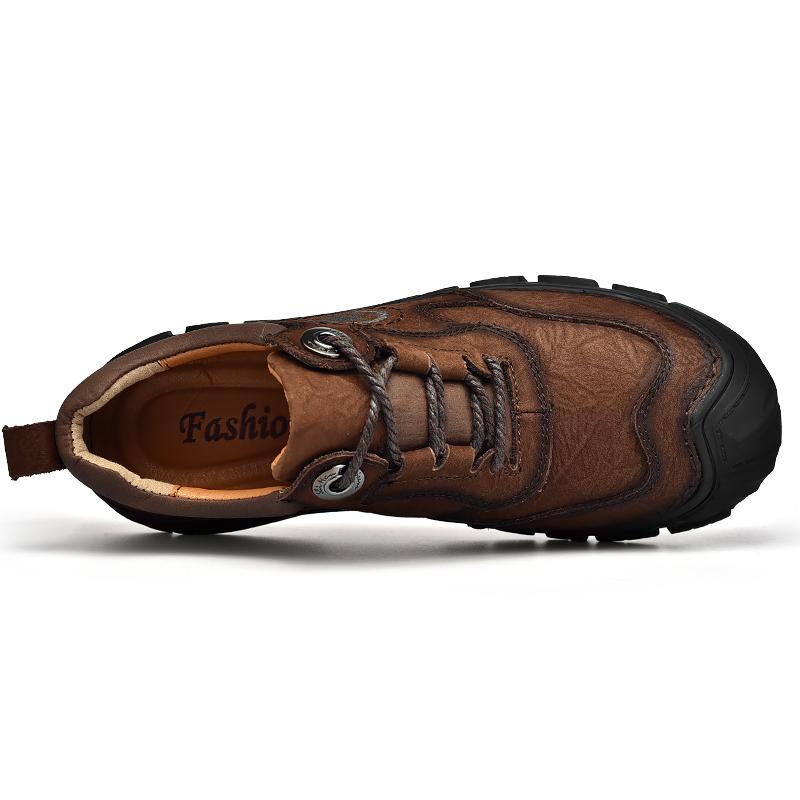 Genuine Leather Shoes For Men Outdoor Casual Hiking Footwear Cross Country Man Sneaker For Trekking