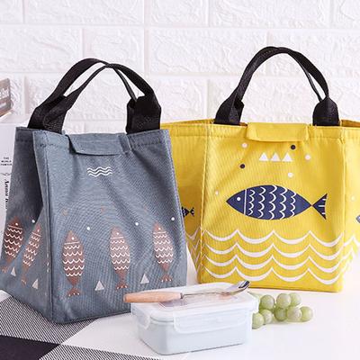 Simple Insulated Bento Bag Durable Aluminum Foil Insulation Bag For Outdoor Camping