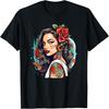 Chicano Chicana La Raza Barrio Tattoo Kunst Tod T-Shirt
