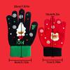 Men/Women Christmas Santa Gloves Thicken Touch Screen Winter Full Finger Mittens