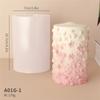 3D Embossed Pattern Cylindrical Scented Candle Mold Handmade Diy Plaster Diffuser Stone Jewelry Set