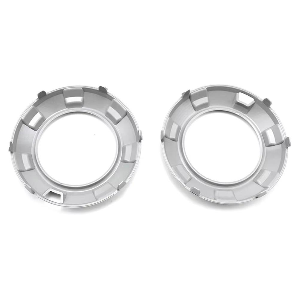 2Pcs Fog Light Lamp Silver Cover Frame For Mitsubishi Pajero Montero L200 Triton