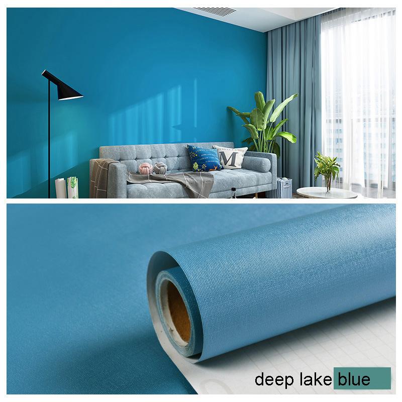 Solid Color Self-Adhesive Wall Decoration Sticker - Waterproof & Moisture-Proof, Instant Adhesive Sticker for Bedroom