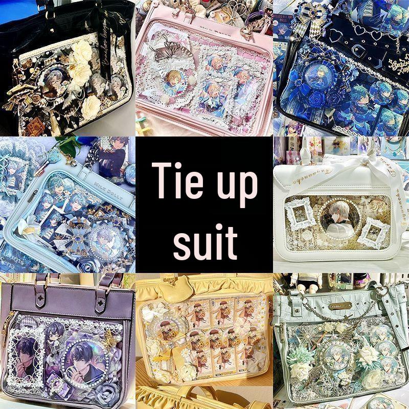 Pacote de Material de Bandagem DIY para Ita Bag com Decorações de Renda Mista Dourada/Prateada - Adereços de Beleza Antiga