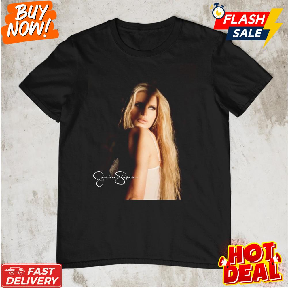 Retro Jessica Simpson Inspired Short Sleeve Black Cotton Unisex T-Shirt S-5XL Unisex T-Shirt S