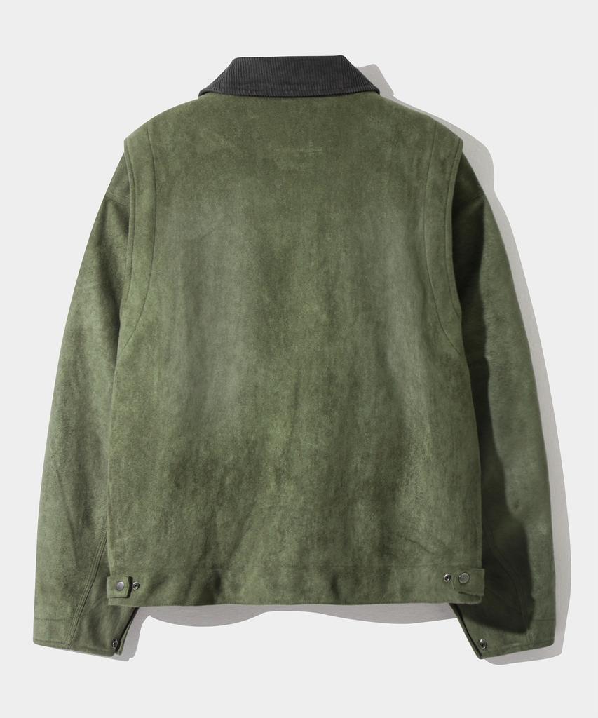 Dimitri Black 2Way Og Essential Detroit Suede Jacket_Olive