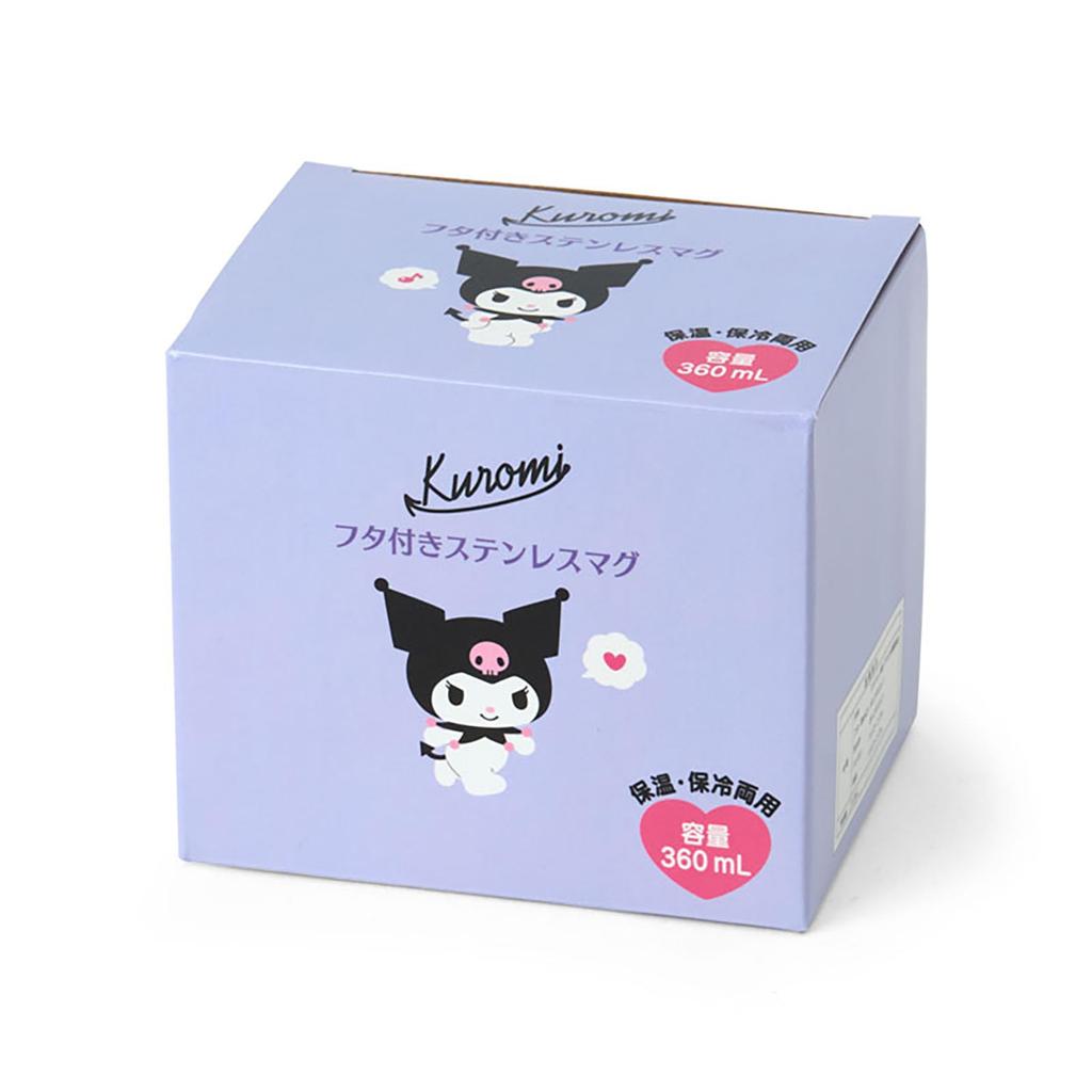 Sanrio Stainless Steel Mug with Kuromi Stainless Copper Resin Lid and Polypropylene Gasket and Silicone Rubber Can Be Used for Both Hot and Cold