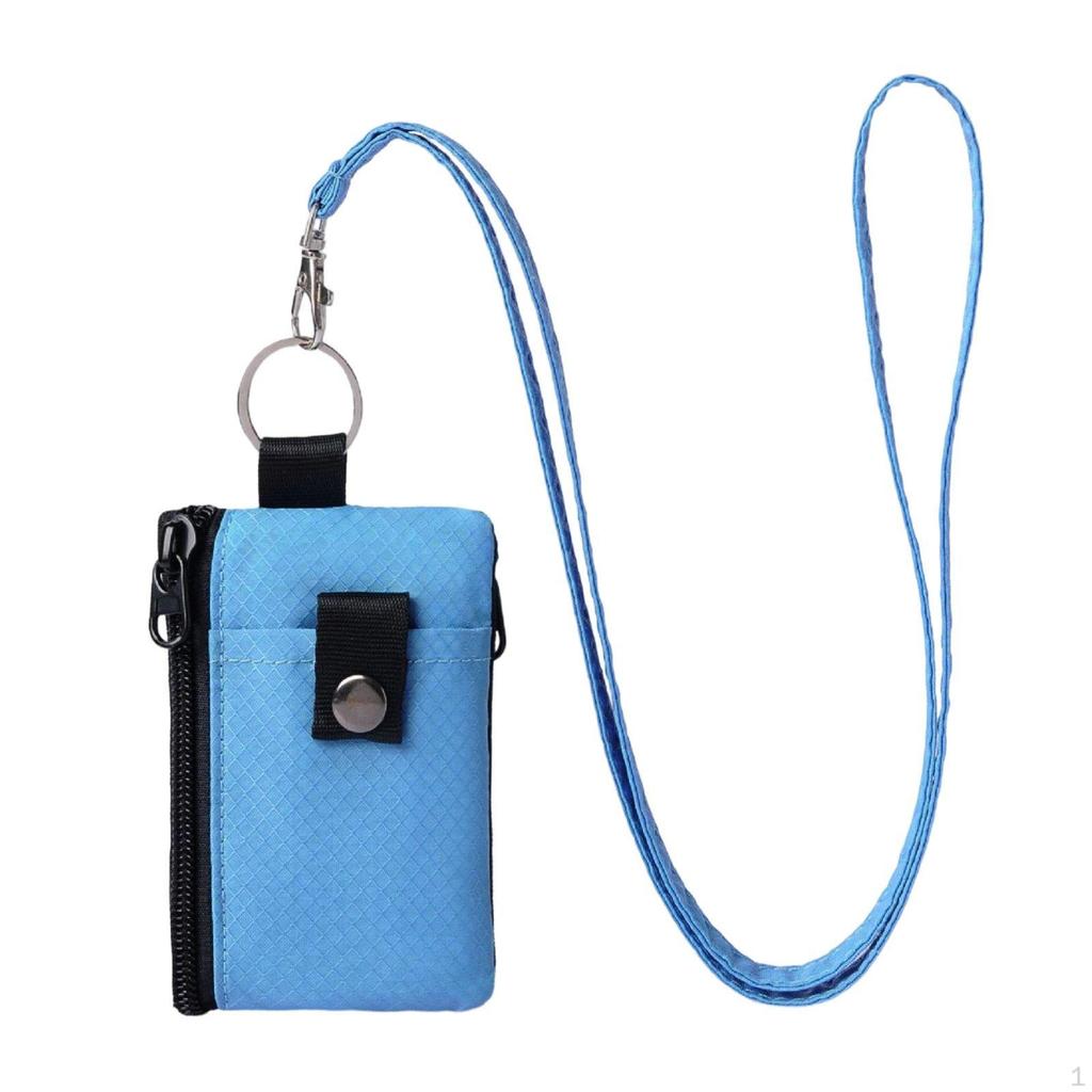 Blocking Wallet Waterproof Lanyard Identification Holder Small