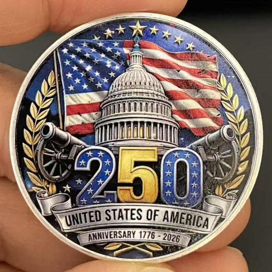 Colección de monedas de recuerdo del 250 aniversario del Día de la Independencia de Estados Unidos