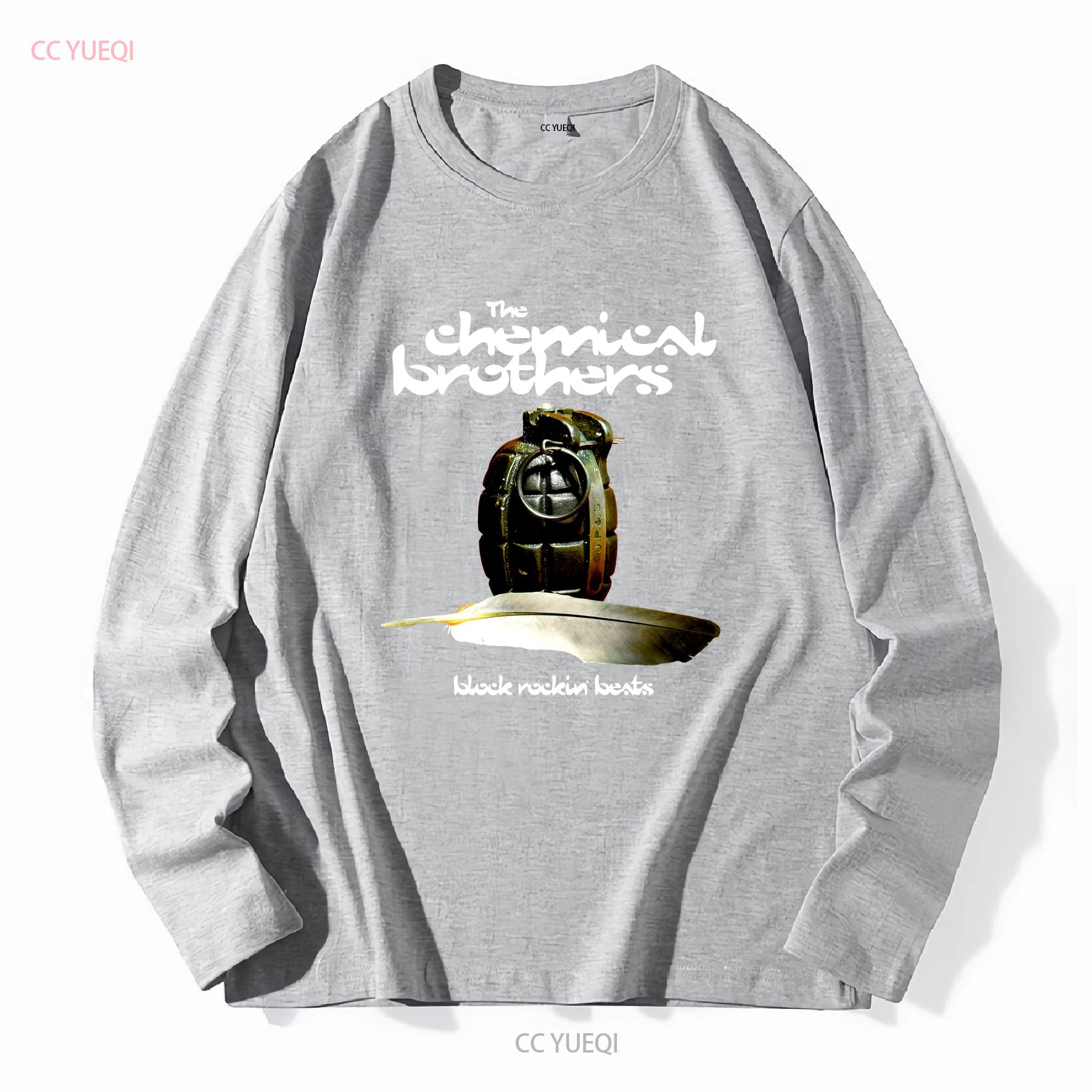 

the chemical brothers Футболка з довгими або короткими рукавами вінтажна прана вуличний одяг м який топ для повсякденного носіння унісекс стильна мода L