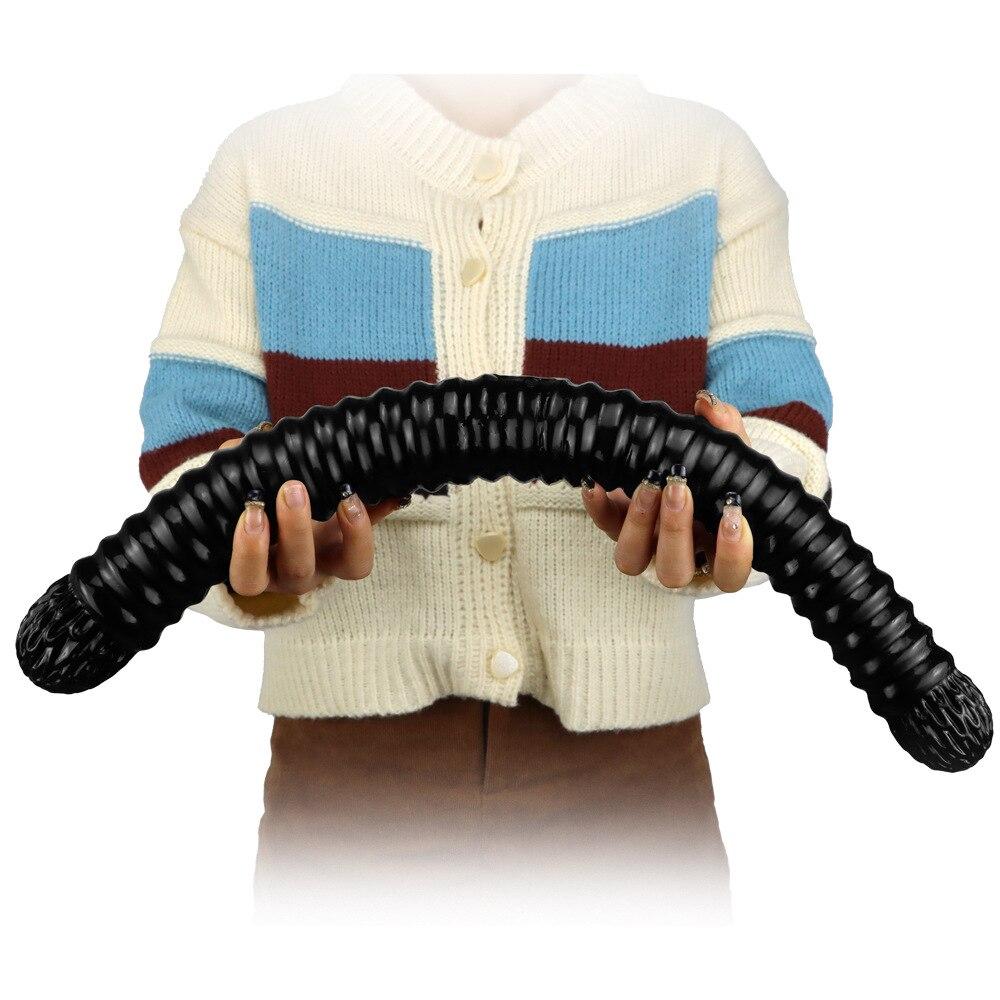 56cm Double-ended Threaded Dildo Oversized Anal Whip Anal Plug   Sex Toys Fisting Realistic Dildo Big Penis Strap On Cock PVC