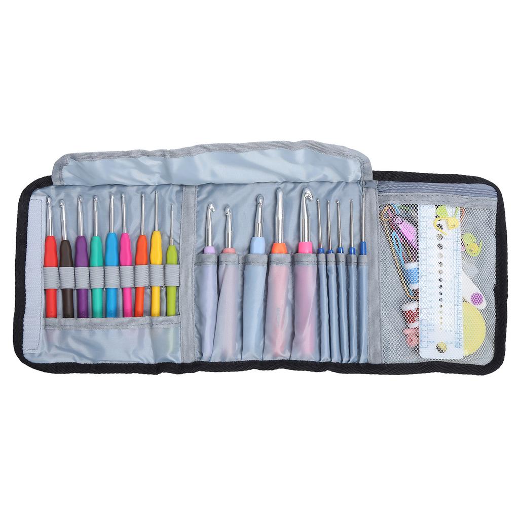 Crochet Hooks Extended Sweater Needle Colored Soft Handle Weaving Tools for Handicraft Lovers