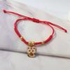 Chinese Style Lucky Red Rope New Year Fortune Bracelet Cute Snake Year Bracelet  Women