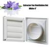 External Wall Ventilation Exhaust Cover Gravity Flaps with Automatic Closing Mechanism and Removable Blades for Cooker Hood