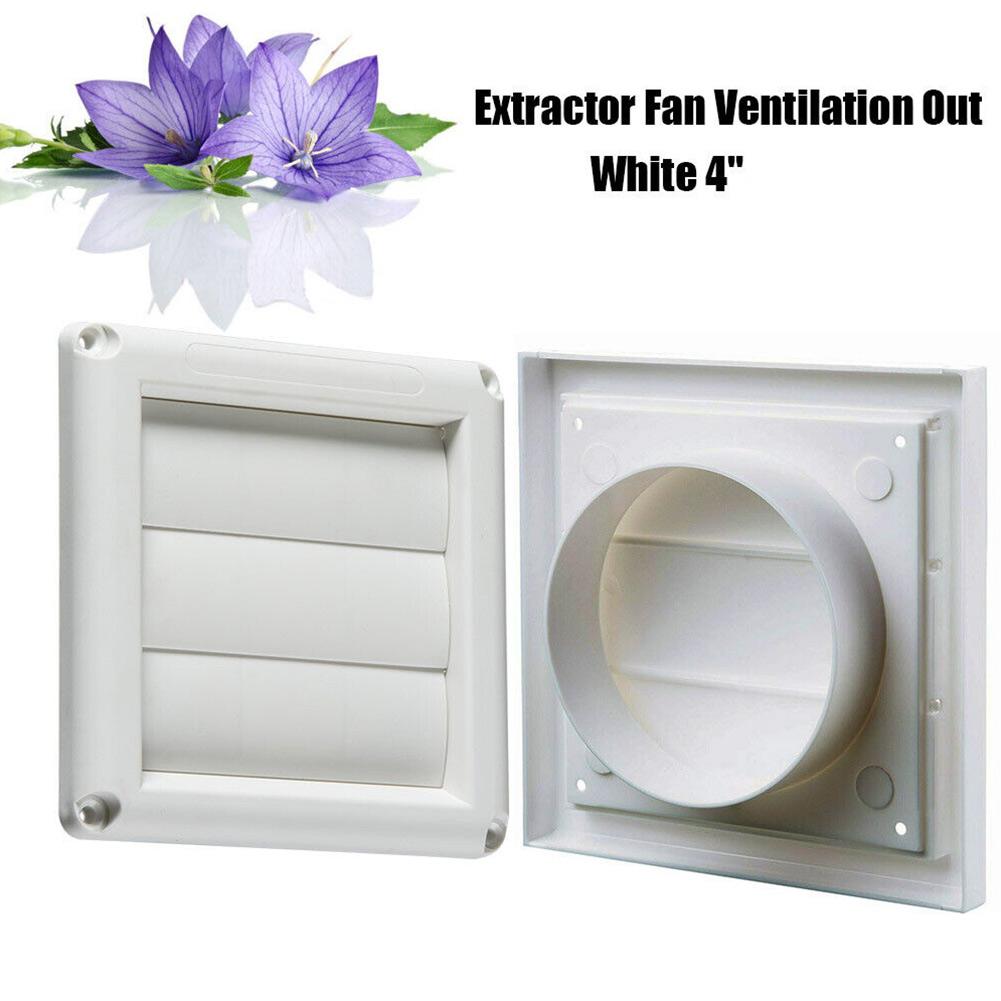 External Wall Ventilation Exhaust Cover Gravity Flaps with Automatic Closing Mechanism and Removable Blades for Cooker Hood