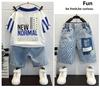 Trendy Summer Street Style Boys' Polo Shirt & Shorts Set - 2025