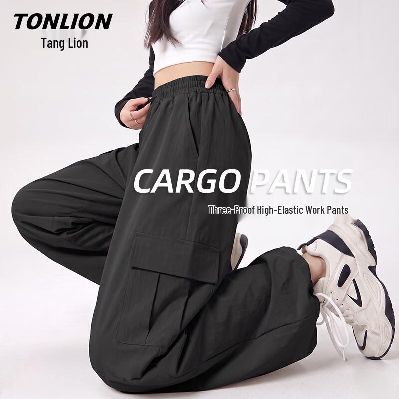 TonLion Women's 3-Proof Straight-Leg Cargo Pants