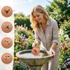 Copper Disc For Bird Bath 4 Inch With Triple-Point Support Copper Bird Bath Purification Disk For Outdoor Garden Backyard Pond