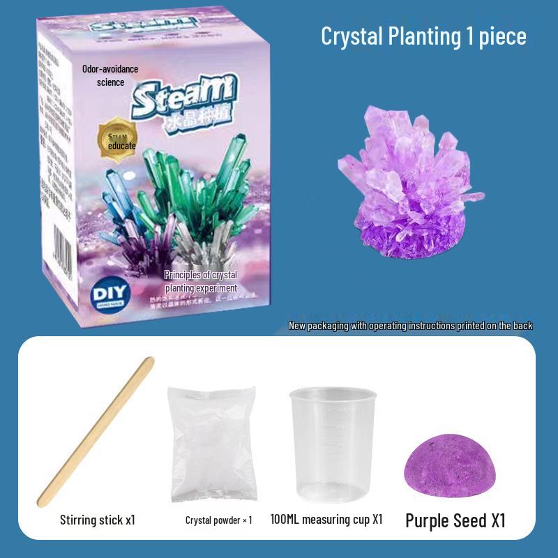 Kids' Crystal Growing Science Kit: DIY Educational Toy for Crafting Crystals
