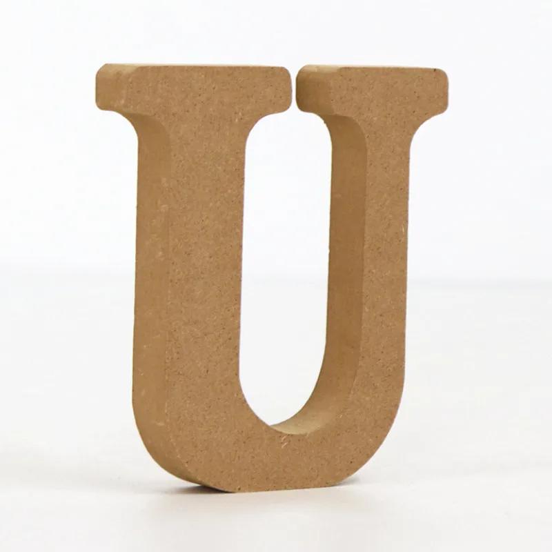 26-Letter Wooden Alphabet DIY 10cm Handicrafts Three-Dimensional Decorative Letters Sign Decorations Craft Supplies