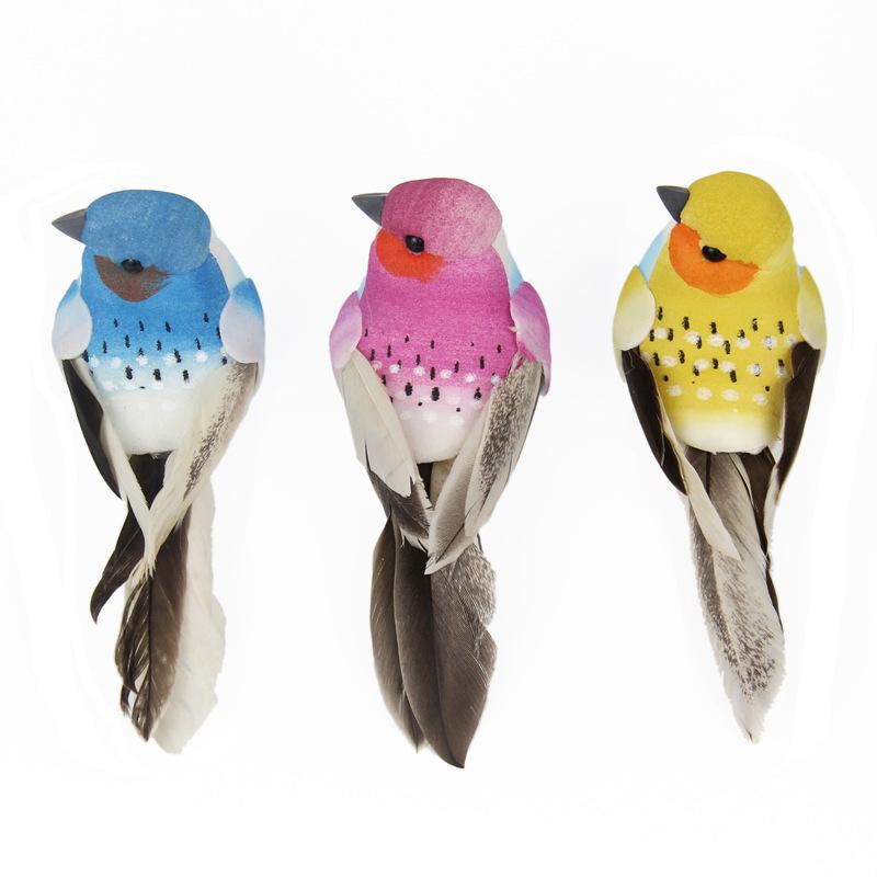 1 Piece Of Realistic Feathered Bird, Colorful Foam Bird, For Garden And Landscape Decoration, Craftwork.