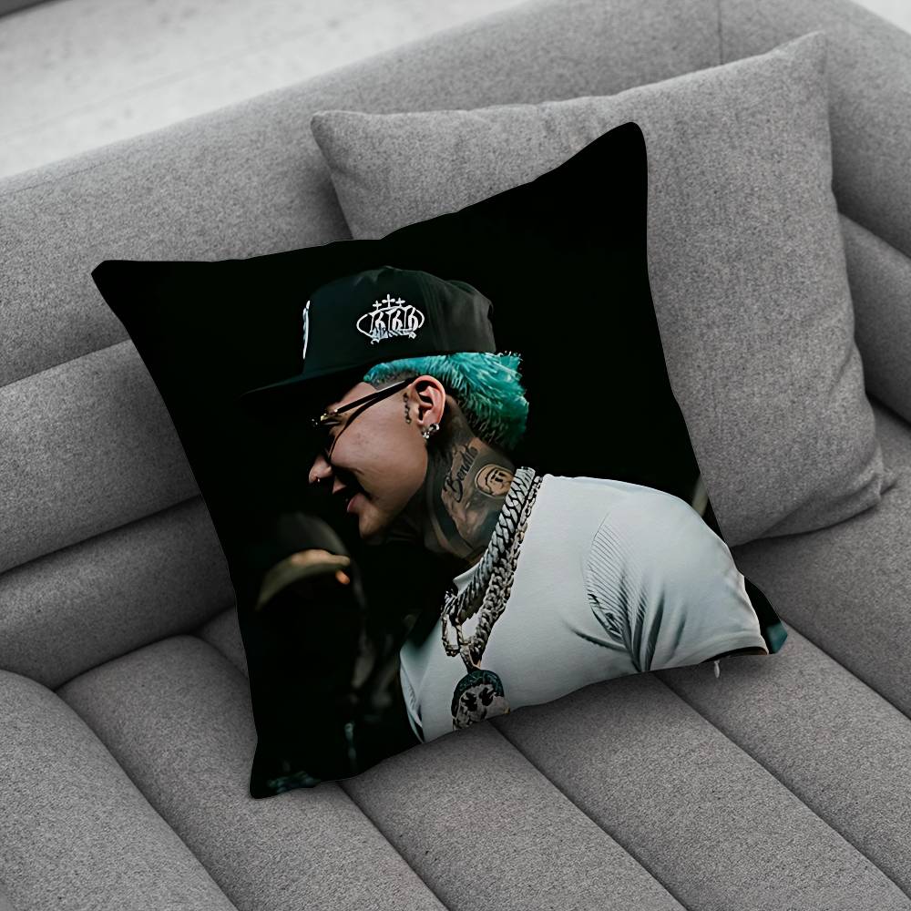Blessd Cantante Rapper Pillow Case For Home Bedroom Car Office Decoration Living Room Sofa Cushion Cover Suitable