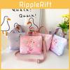 Adorable Korean Style Children's Mermaid Print Canvas Crossbody Bag For Girls