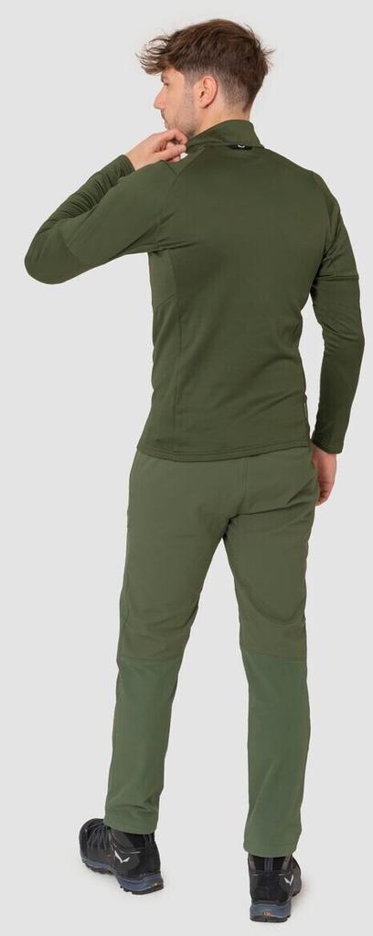 Куртка Salewa Puez Polarlite Half Zip Fleece мужская M Half Zip Fleece (00-0000028481) темно-оливковая