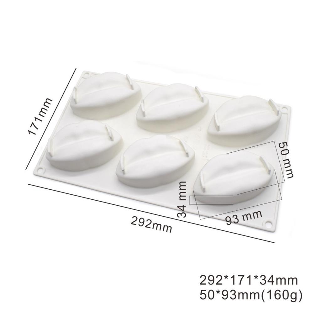 Cake Chocolate Clay Soap Decorating Cute Lips Shape Handmade Candle Resin Craft