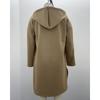 Fall Winter Women's Oversized Long Sleeve Hooded Mid-length Cardigan Coat Casual Fashion Outerwear for Women