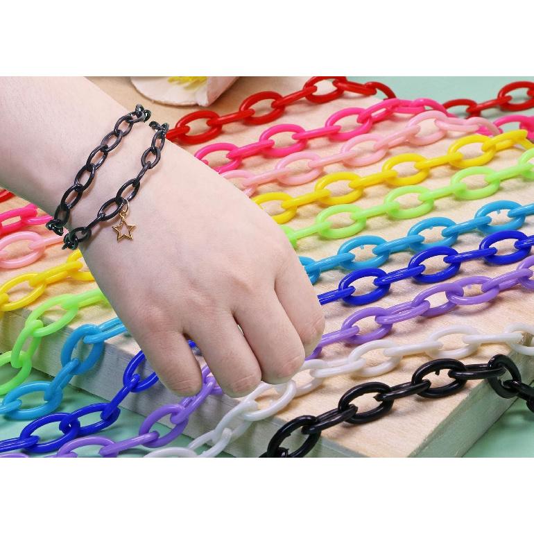 ONLYKXY Plastic Chain, Bird Chain, Birds Toys for Cage