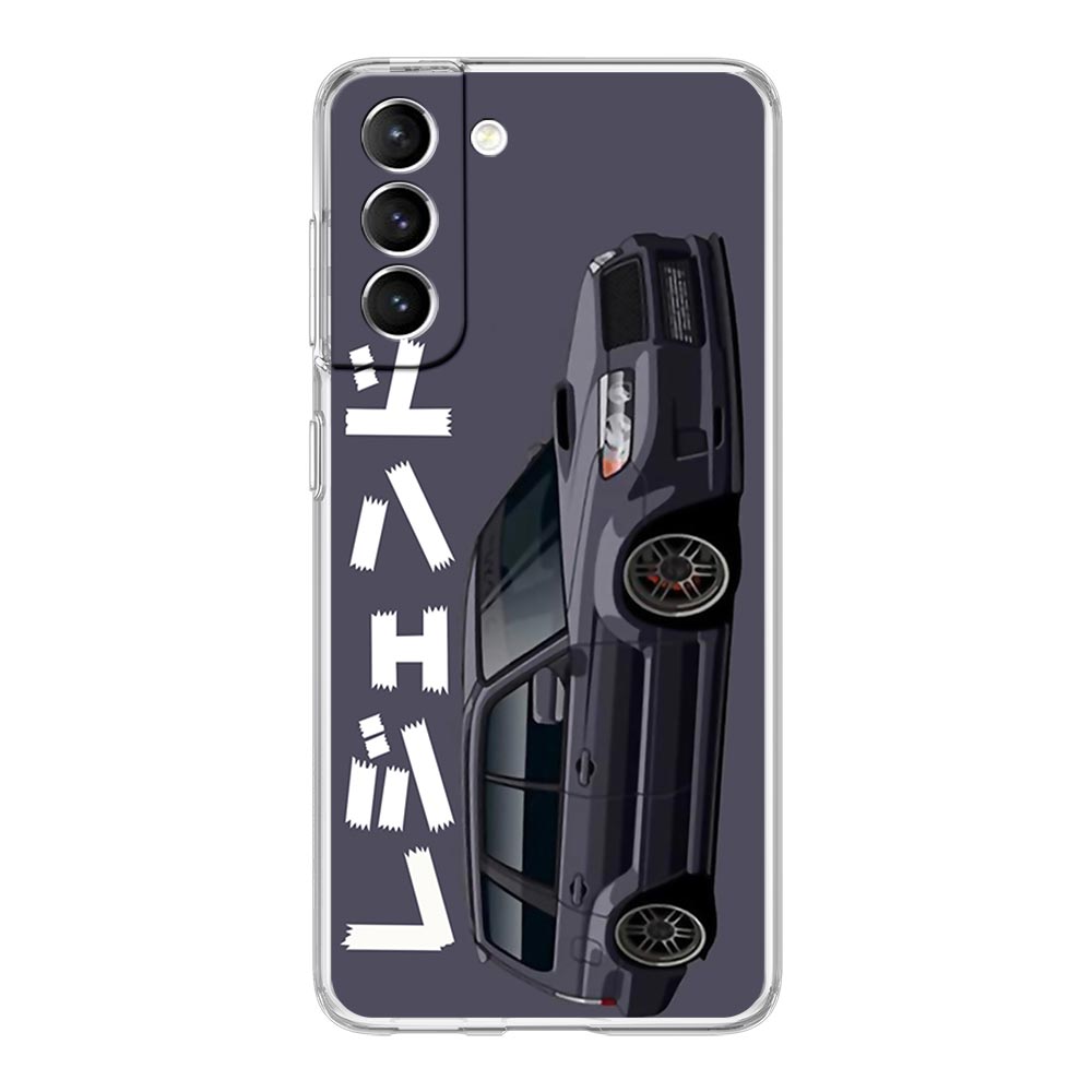 JDM Tokyo Drift Sportwagen Handyhülle Für Samsung Galaxy S22 S21 S20 FE Ultra 5G S10 S10E S9 S8 Plus Note 10 20 Weiche Klare Hülle