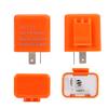 Universal Motorcycle Turn Signal Indicator 2 Pin Speed Adjustable LED Flasher Relay 12V Orange