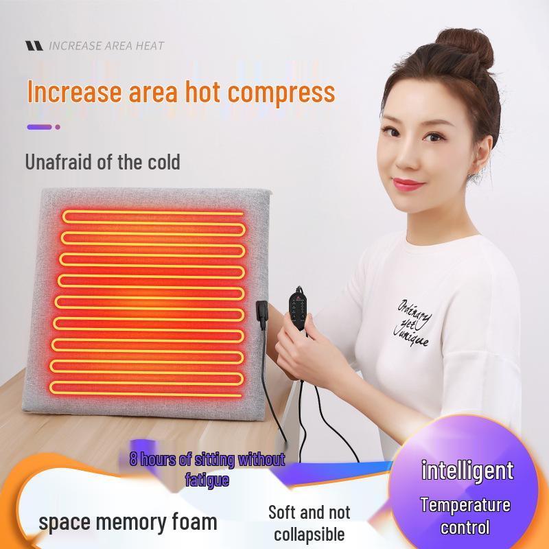 Electric Infrared Heating Seat Cushion with Adjustable Temperature for Office Chair