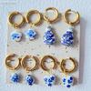 New Chinese Style Ceramic Multi-style Earrings Classic Fashion Party Accessories Designed for Women Exquisite Earrings