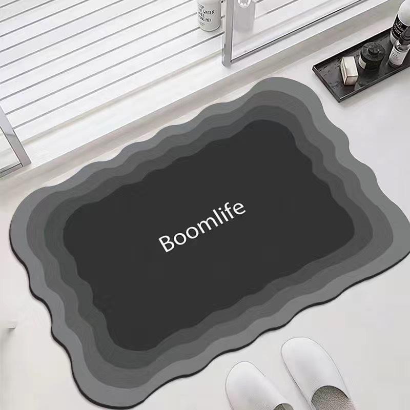 Simple Diatom Mud Floor Mat for Household Bathroom Floor Mat for Entrance Door Mat for Bathroom Absorbent Foot Mat