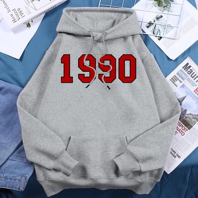 1990 Persönlichkeit Street City Buchstaben Print Trainingsanzug Damen Neuheit Mode Kapuzenpullover Locker Fleece Kapuzenpullover Lässige Bequeme Kleidung