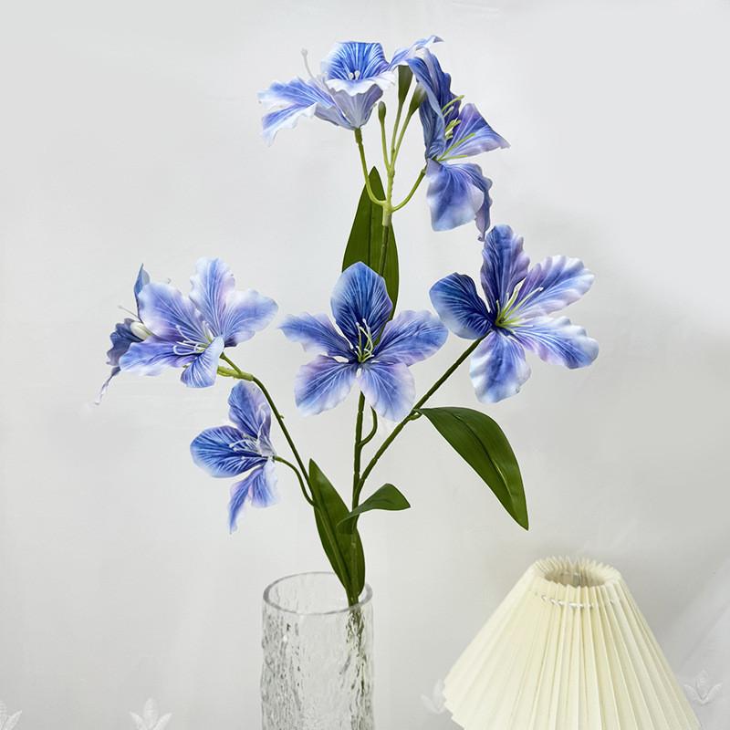 Flowers Wedding Lily Party Silk Flower Display Bright Colors Home Studio Use