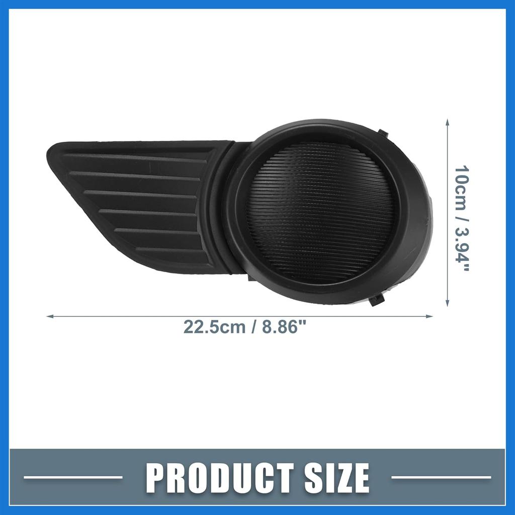 Front Left Right Side Fog Light Grille Cover 52128-08020 52127-08020 Fog Light Bezel Cover Trim for Toyota Sienna 2011-2015 1 Pair Auto Accessories