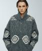 Knitted Bulky Wool Cowichan Jacket Cardigan Grey