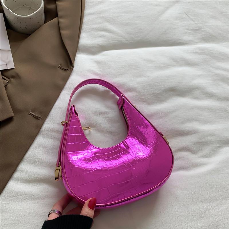 Trendy Chic Minimalist Hobo Bag For Women 2023 Fashionable Pink Blue Shoulder Bag
