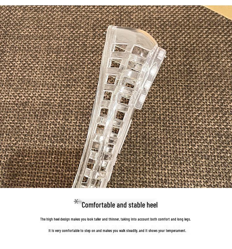 Fairy Style Transparent Jelly Flats: Closed Toe, Hollow Design for Summer Beach Vacations