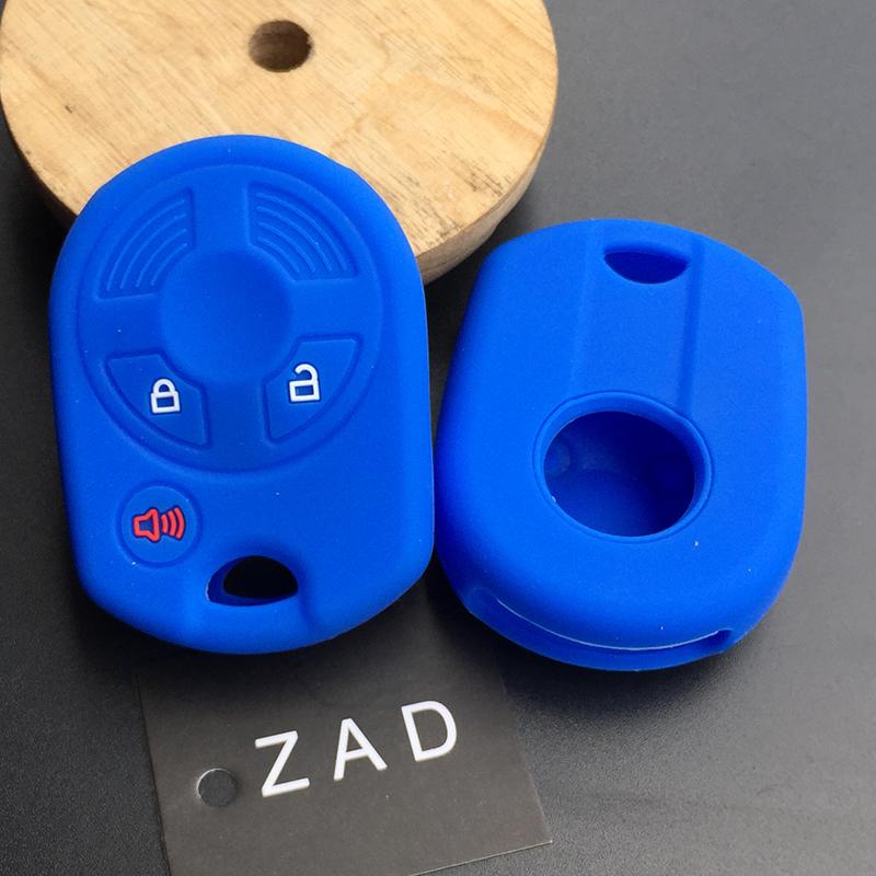 Silicone car key cover case for Ford Escape Edge Super Duty Flex Focus Expedition Explorer Taurus Freestar Windstar 3BUTTON KEY