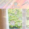 Ouligay 33pcs Prism Window Decals to Prevent Bird Strikes Prevention Window Stickers for Birds Anti-Collision Circle Windows Clings for Bird Rainbow