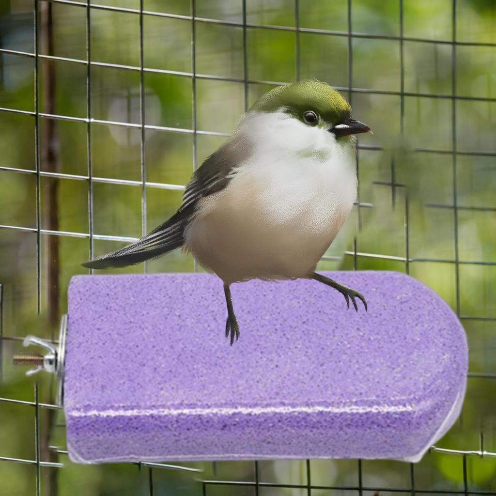 Vogelstange Trimmer Schnabel Schleifstein Papageienständer für Nagelschnitte Kanarienvögel Kleine Mittelgroße Vögel