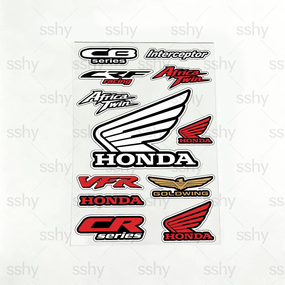 FOR HONDA RACING Fashion Universal Scratch Resist K5 Reflective Waterproof Stickers For Auto Motorcycle Helmet Mug Refrigerator