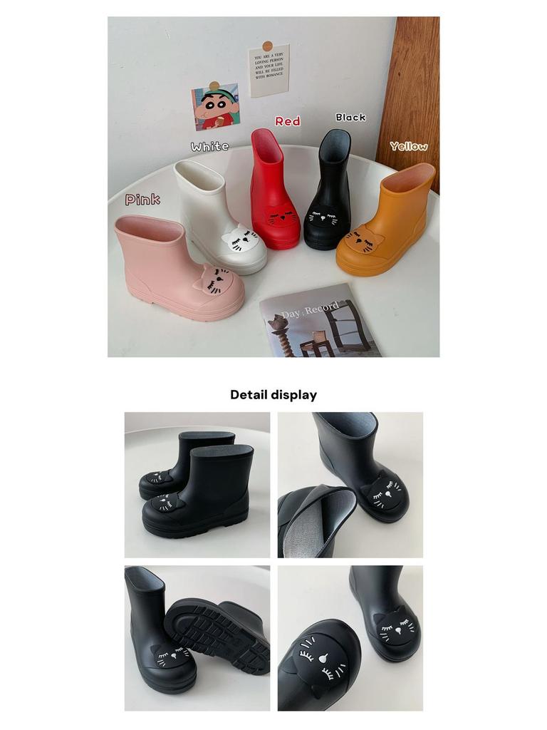 Lightweight Non-slip Children's Mid-calf Rain Boots for Toddlers - Boys & Girls