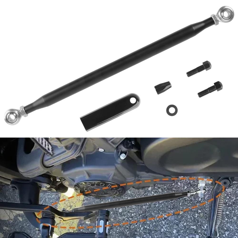 Motorcycle Gear Lever Shift CNC Gear Shift Linkage Lever Aluminum Black Linkage Shifter Fatboy