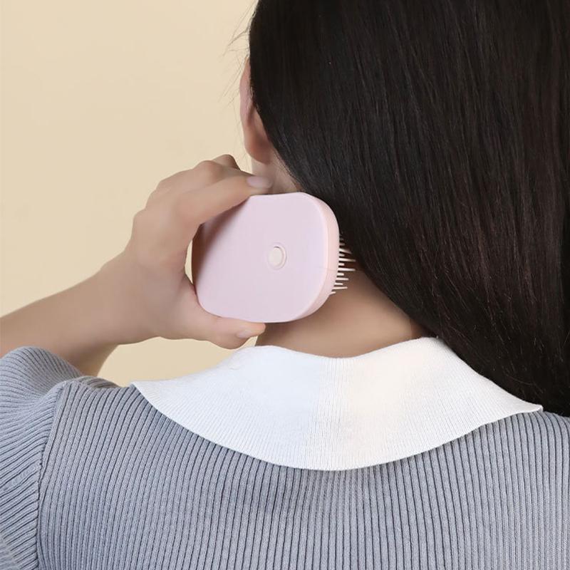 Electric Scalp Massager Portable Hair Care Comb with Meridian Therapy for Head Relaxation Stress Relief Tool