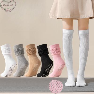 Women Knitted Leg Warmers Protector Long Socks Women Fitness Dance Pilates Yoga Socks